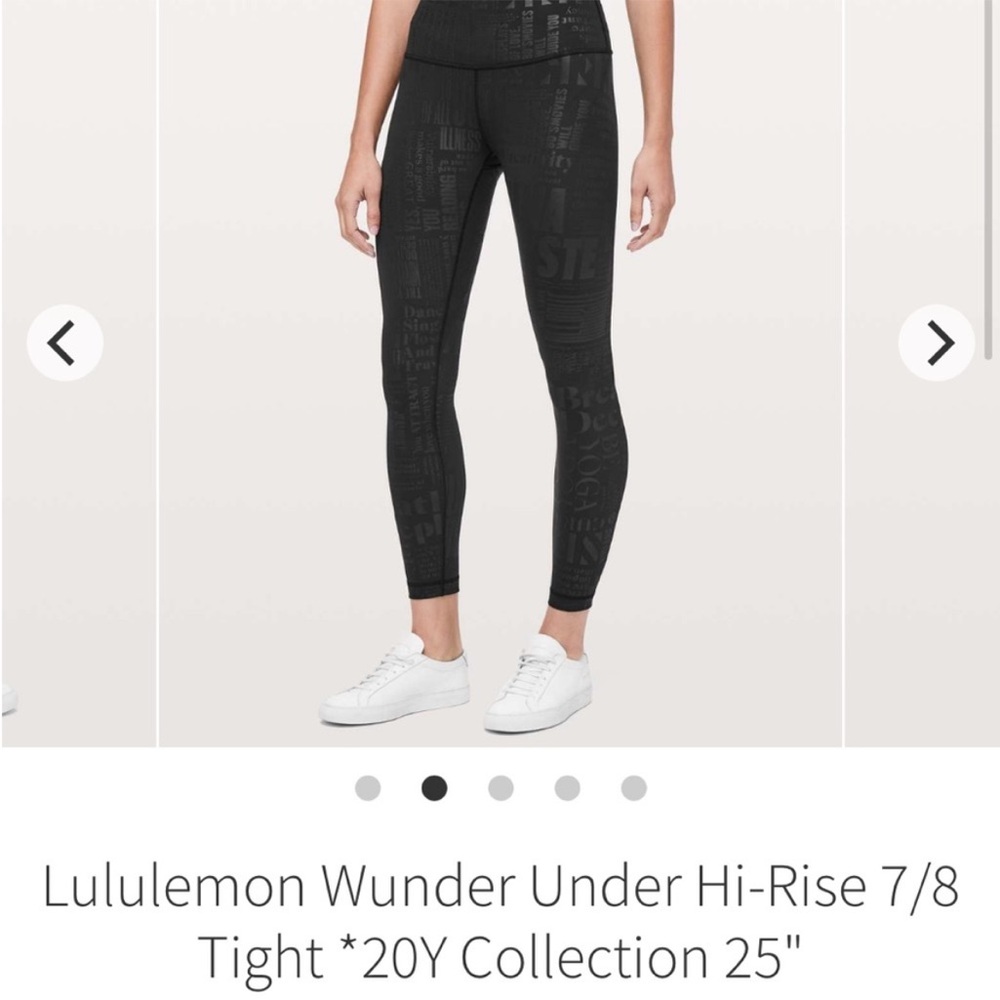 Lululemon Graphic Wunder Under Leggings Limited Edition